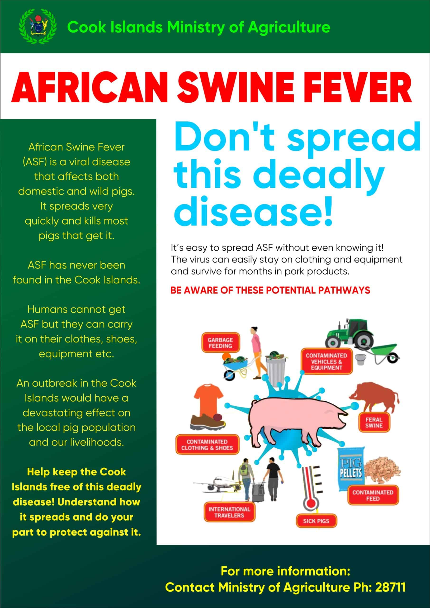 African Swine Fever Cook Islands Ministry of Agriculture